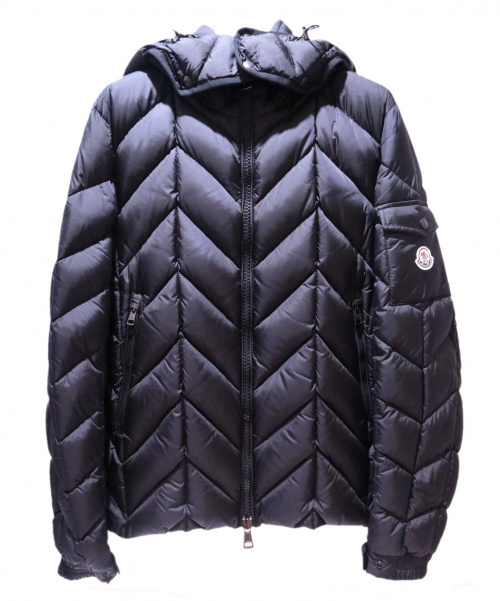 MONCLER（モンクレール）MONCLER (モンクレール) フーデットダウンジャケット ブラック サイズ:4の古着・服飾アイテム