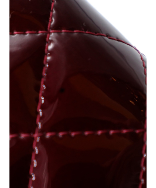 CHANEL（シャネル）CHANEL (シャネル) ランドファスナー長財布 ボルドー マトラッセブリリアント 18166251の古着・服飾アイテム