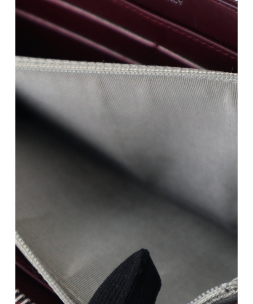 CHANEL（シャネル）CHANEL (シャネル) ランドファスナー長財布 ボルドー マトラッセブリリアント 18166251の古着・服飾アイテム