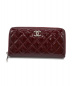 CHANEL（シャネル）の古着「ランドファスナー長財布」｜ボルドー