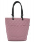 CHANEL (シャネル) トートバッグ ピンク×ブラック カンボン A25169 レザー 9092354：59800円
