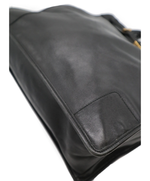 GUCCI（グッチ）GUCCI (グッチ) レザートートバッグ ブラック 002.1091.3754 -の古着・服飾アイテム