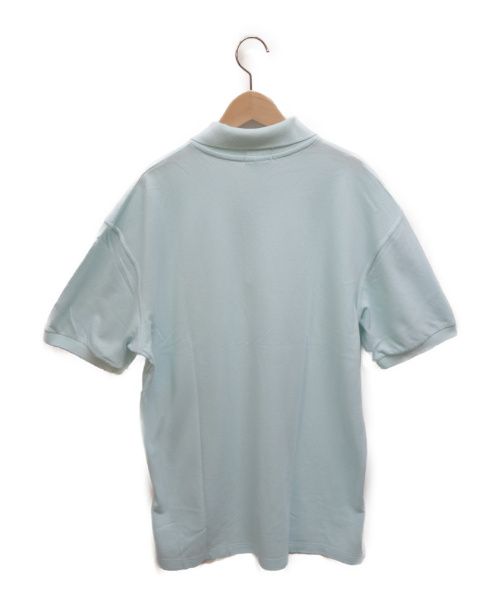HERMES（エルメス）HERMES (エルメス) Hロゴポロシャツ スカイブルー サイズ:Lの古着・服飾アイテム