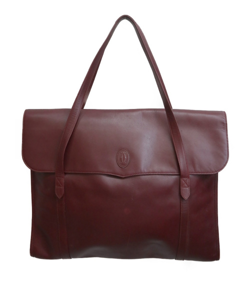 Cartier（カルティエ）Cartier (カルティエ) [OLD]トートバッグ ボルドーの古着・服飾アイテム