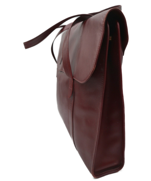 Cartier（カルティエ）Cartier (カルティエ) [OLD]トートバッグ ボルドーの古着・服飾アイテム