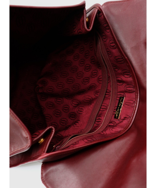 Cartier（カルティエ）Cartier (カルティエ) [OLD]トートバッグ ボルドーの古着・服飾アイテム
