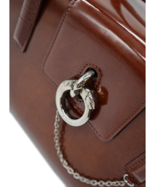 Cartier（カルティエ）Cartier (カルティエ) [OLD]ハンドバッグ ブラウン パンテールの古着・服飾アイテム