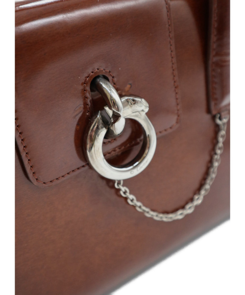 Cartier（カルティエ）Cartier (カルティエ) [OLD]ハンドバッグ ブラウン パンテールの古着・服飾アイテム
