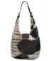 FENDI (フェンディ) ハラコハンドバッグ ブラウン×ホワイト：39800円
