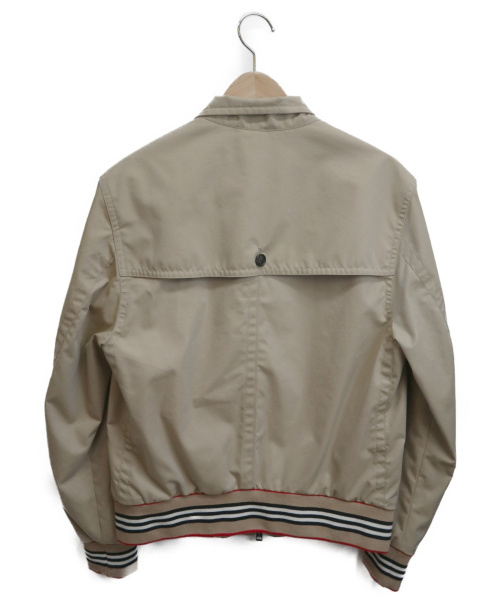 BURBERRY（バーバリー）BURBERRY (バーバリー) Cotton Gabardine Harrington Ja ベージュ サイズ:46 現行モデルの古着・服飾アイテム