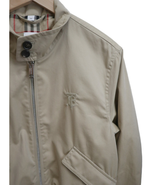 BURBERRY（バーバリー）BURBERRY (バーバリー) Cotton Gabardine Harrington Ja ベージュ サイズ:46 現行モデルの古着・服飾アイテム