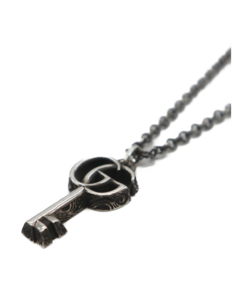 GUCCI（グッチ）GUCCI (グッチ) ダブルGキーネックレス シルバー SILVER925の古着・服飾アイテム