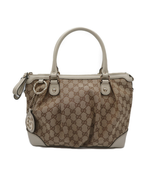 GUCCI（グッチ）GUCCI (グッチ) 2WAYショルダーバッグ ベージュ 247902 525040の古着・服飾アイテム