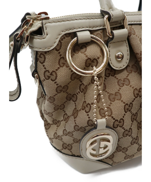 GUCCI（グッチ）GUCCI (グッチ) 2WAYショルダーバッグ ベージュ 247902 525040の古着・服飾アイテム