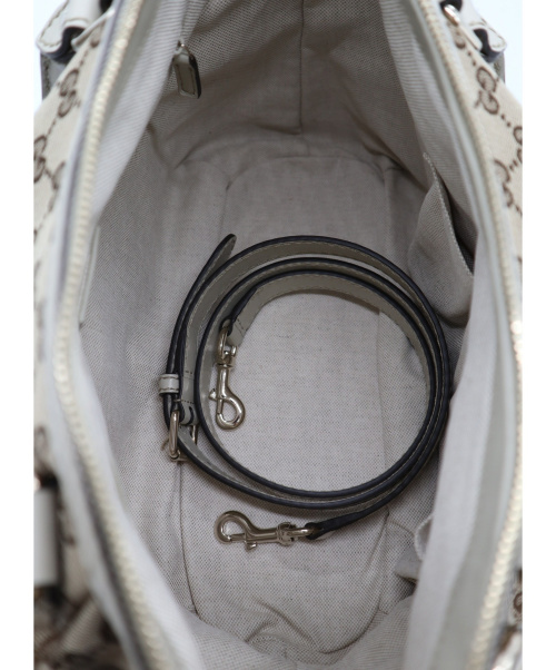 GUCCI（グッチ）GUCCI (グッチ) 2WAYショルダーバッグ ベージュ 247902 525040の古着・服飾アイテム
