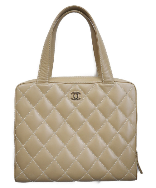 CHANEL（シャネル）CHANEL (シャネル) ワイルドステッチハンドバッグ ベージュ A14693 7369524の古着・服飾アイテム