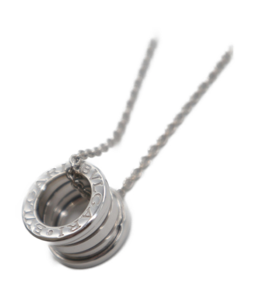 BVLGARI（ブルガリ）BVLGARI (ブルガリ) ビーゼロワン スモールラウンド ペンダントネックレ シルバーの古着・服飾アイテム
