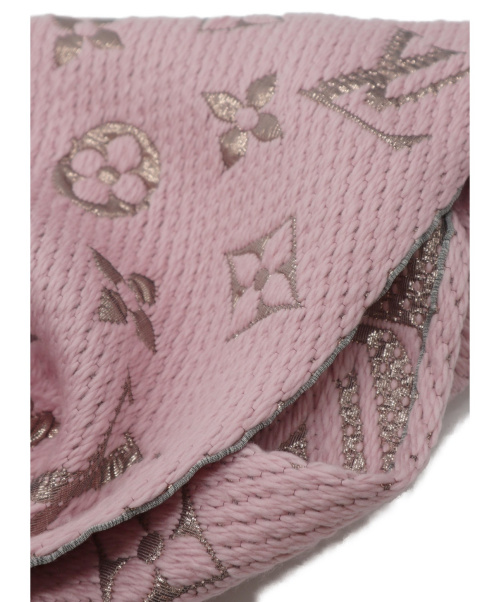 LOUIS VUITTON（ルイ ヴィトン）LOUIS VUITTON (ルイヴィトン) エシャルプ・ロゴマニア ピンクの古着・服飾アイテム