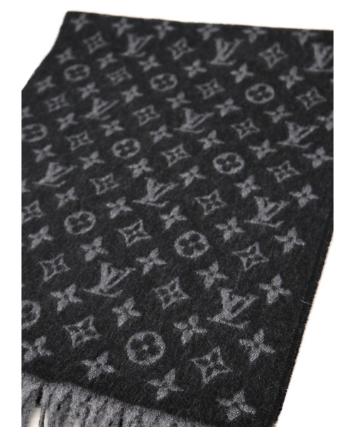 LOUIS VUITTON（ルイ ヴィトン）LOUIS VUITTON (ルイヴィトン) エシャルプ・モノグラム グラディエント モノグラム柄 ウール50％ カシミヤ50％の古着・服飾アイテム