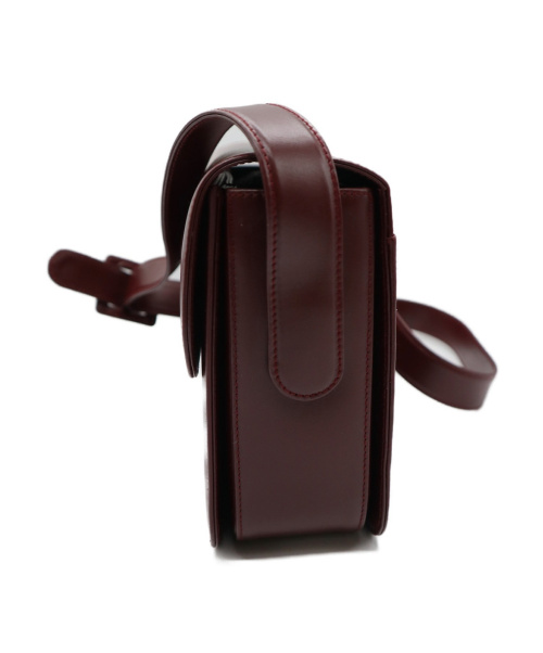 Cartier（カルティエ）Cartier (カルティエ) [OLD]マストターンロックショルダーバッグ ボルドーの古着・服飾アイテム