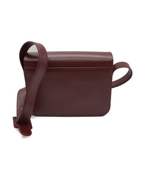Cartier（カルティエ）Cartier (カルティエ) [OLD]マストターンロックショルダーバッグ ボルドーの古着・服飾アイテム