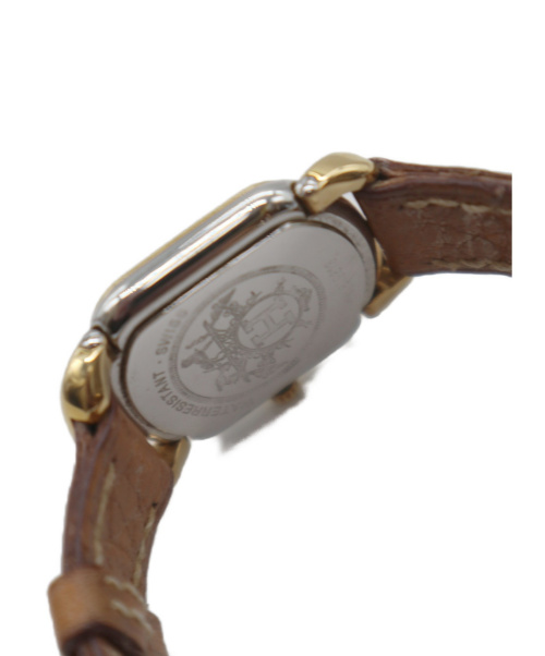 HERMES（エルメス）HERMES (エルメス) レザーベルトウォッチ ラリー クォーツ 替えベルト付の古着・服飾アイテム