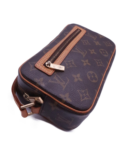 LOUIS VUITTON（ルイ ヴィトン）LOUIS VUITTON (ルイヴィトン) ポシェットシテ ブラウン モノグラム M51183 DU0023の古着・服飾アイテム