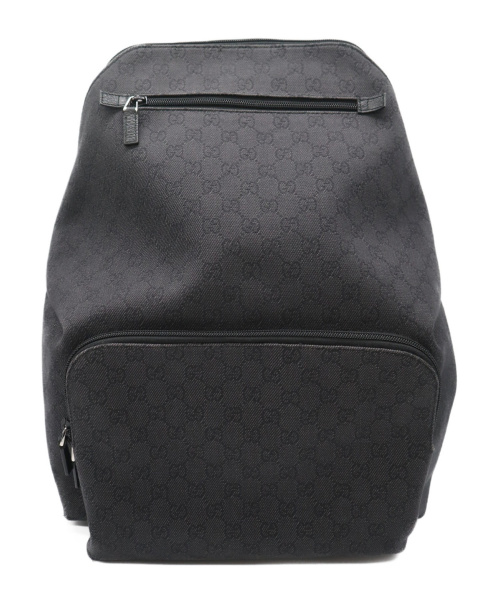GUCCI（グッチ）GUCCI (グッチ) キャンバスデイパック ブラック GG 354667 467891の古着・服飾アイテム