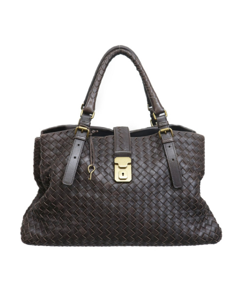 BOTTEGA VENETA（ボッテガベネタ）BOTTEGA VENETA (ボッテガヴェネタ) ローマバッグ ブラウン 171265 V7782 1301の古着・服飾アイテム