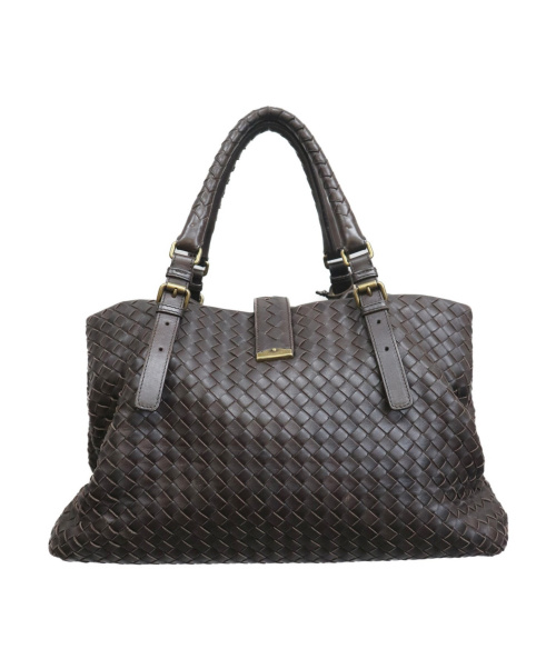 BOTTEGA VENETA（ボッテガベネタ）BOTTEGA VENETA (ボッテガヴェネタ) ローマバッグ ブラウン 171265 V7782 1301の古着・服飾アイテム