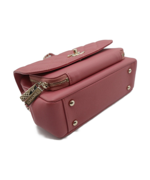 CHANEL（シャネル）CHANEL (シャネル) チェーンショルダーバッグ ピンク マトラッセ・キャビアスキン A93608 グレインドカーフスキン 28424950の古着・服飾アイテム