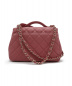 CHANEL (シャネル) チェーンショルダーバッグ ピンク マトラッセ・キャビアスキン A93608 グレインドカーフスキン 28424950：298000円