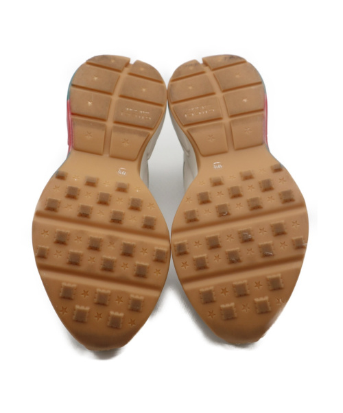 GUCCI（グッチ）GUCCI (グッチ) ライトン ウェブプリントローカットレザースニーカー ホワイト サイズ:102/1 523535の古着・服飾アイテム