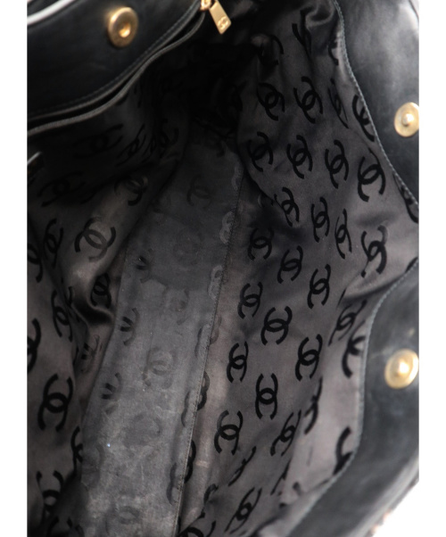CHANEL（シャネル）CHANEL (シャネル) ワイルドステッチトートバッグ ブラック 6015700の古着・服飾アイテム