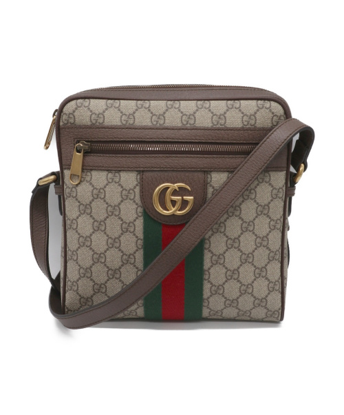 GUCCI（グッチ）GUCCI (グッチ) オフディアGGメッセンジャーバッグ ブラウン 547926 520981の古着・服飾アイテム