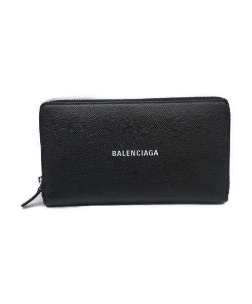 BALENCIAGA（バレンシアガ）BALENCIAGA (バレンシアガ) ラウンドジップウォレット ブラック 594317.1090.W.527538の古着・服飾アイテム