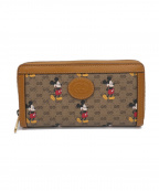 GUCCIグッチ）の古着「ジップアラウンドウォレット」｜ブラウン