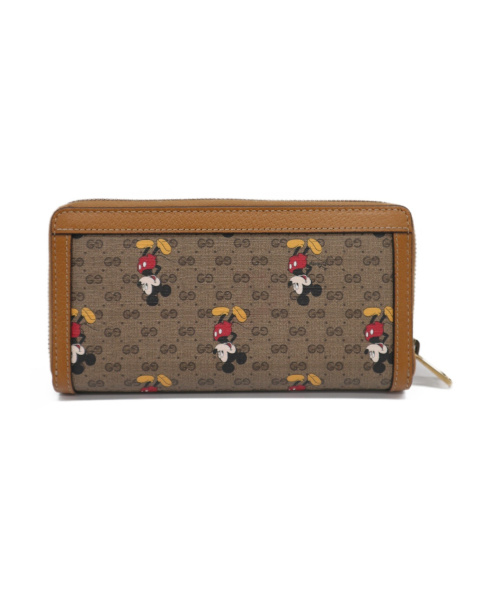GUCCI（グッチ）GUCCI (グッチ) ジップアラウンドウォレット ブラウン 602532 525040の古着・服飾アイテム