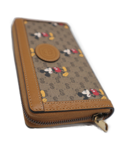 GUCCI（グッチ）GUCCI (グッチ) ジップアラウンドウォレット ブラウン 602532 525040の古着・服飾アイテム