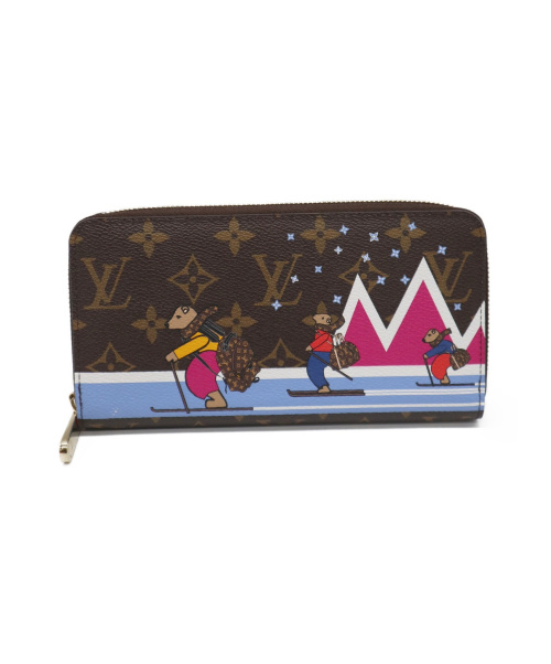 LOUIS VUITTON（ルイ ヴィトン）LOUIS VUITTON (ルイ ヴィトン) ラウンドジップウォレット ブラウン M63379 14188の古着・服飾アイテム