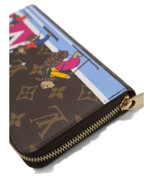 LOUIS VUITTON（ルイ ヴィトン）LOUIS VUITTON (ルイ ヴィトン) ラウンドジップウォレット ブラウン M63379 14188の古着・服飾アイテム