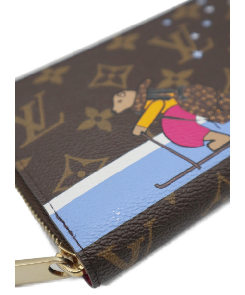 LOUIS VUITTON（ルイ ヴィトン）LOUIS VUITTON (ルイ ヴィトン) ラウンドジップウォレット ブラウン M63379 14188の古着・服飾アイテム