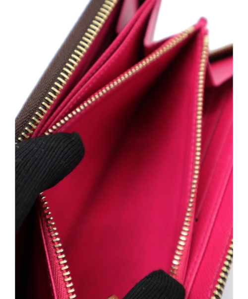 LOUIS VUITTON（ルイ ヴィトン）LOUIS VUITTON (ルイ ヴィトン) ラウンドジップウォレット ブラウン M63379 14188の古着・服飾アイテム