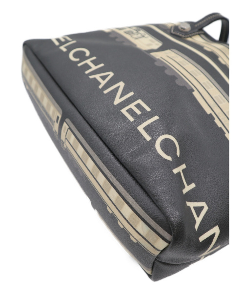 CHANEL（シャネル）CHANEL (シャネル) セントラルステーション トートバッグ ブラック クルーズライン 11035942の古着・服飾アイテム