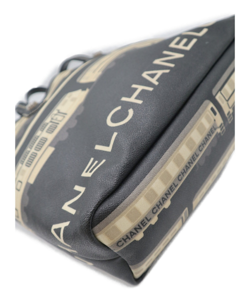 CHANEL（シャネル）CHANEL (シャネル) セントラルステーション トートバッグ ブラック クルーズライン 11035942の古着・服飾アイテム