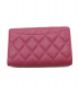 CHANEL (シャネル) キャビアスキン3つ折りウォレット ショッキングピンク 29786798：62800円