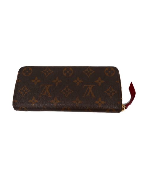 LOUIS VUITTON（ルイ ヴィトン）LOUIS VUITTON (ルイ ヴィトン) ポルトフォイユ・クレマンス ブラウン×ピンク M60742 SP2166の古着・服飾アイテム
