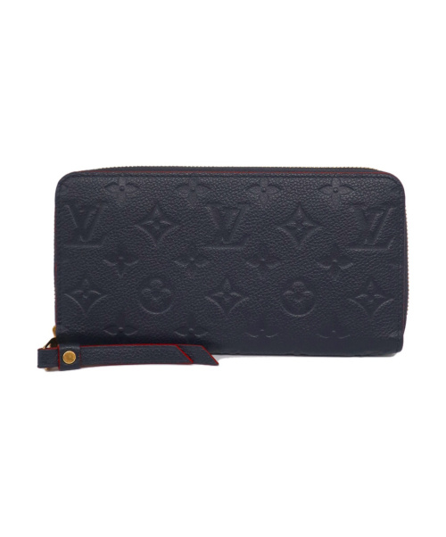 LOUIS VUITTON（ルイ ヴィトン）LOUIS VUITTON (ルイ ヴィトン) ジッピーウォレット ネイビー モノグラム・アンプラント M62121 SP4179の古着・服飾アイテム