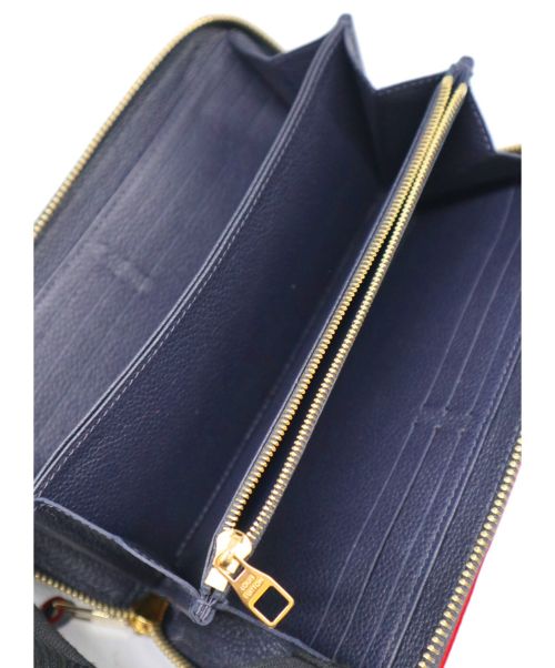 LOUIS VUITTON（ルイ ヴィトン）LOUIS VUITTON (ルイ ヴィトン) ジッピーウォレット ネイビー モノグラム・アンプラント M62121 SP4179の古着・服飾アイテム