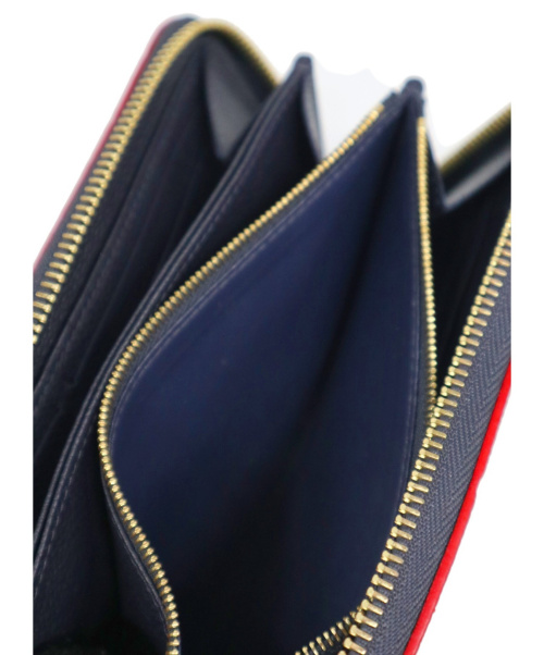 LOUIS VUITTON（ルイ ヴィトン）LOUIS VUITTON (ルイ ヴィトン) ジッピーウォレット ネイビー モノグラム・アンプラント M62121 SP4179の古着・服飾アイテム